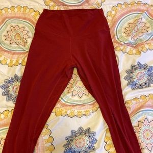 Red yoga pants/leggings